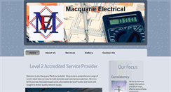 Desktop Screenshot of macquarie-electrical.com