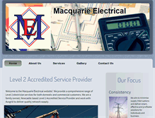 Tablet Screenshot of macquarie-electrical.com
